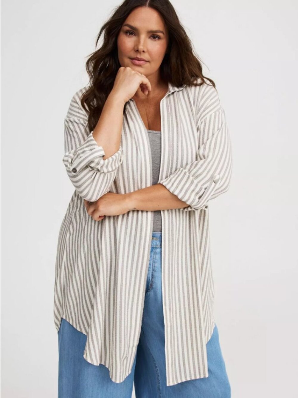 Torrid Oversized Shirt Kimono 2X
